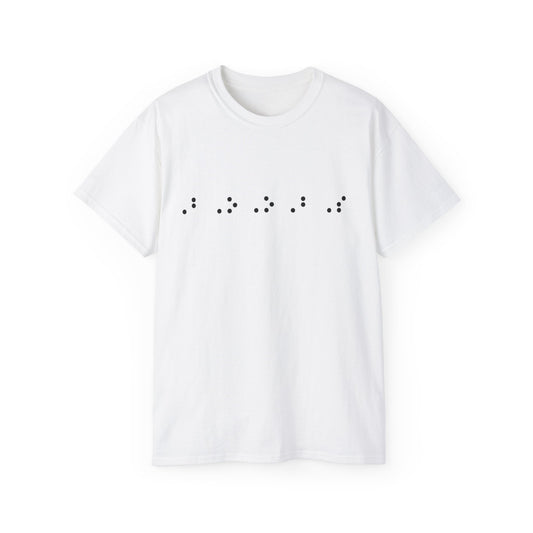 Braille-Inspired Graphic Tee - A Unique Conversation Starter: Big Boobs - Unisex Ultra Cotton Tee