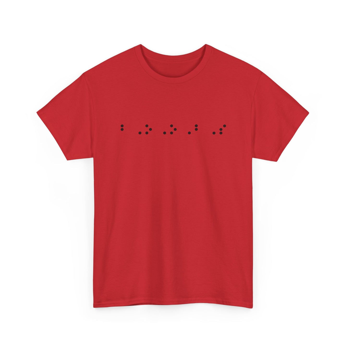 Braille-Inspired Graphic Tee - A Unique Conversation Starter: Big Boobs