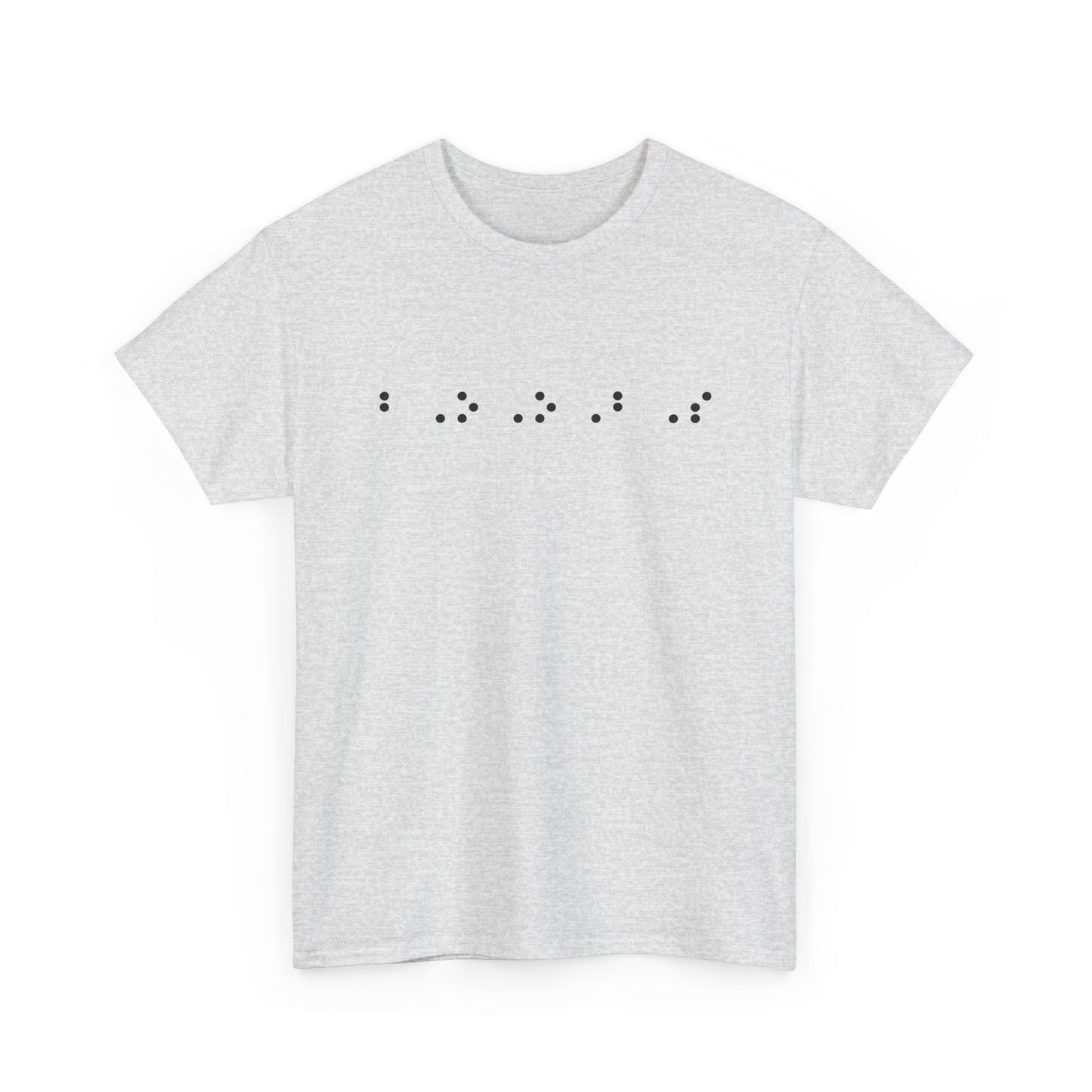 Braille-Inspired Graphic Tee - A Unique Conversation Starter: Big Boobs