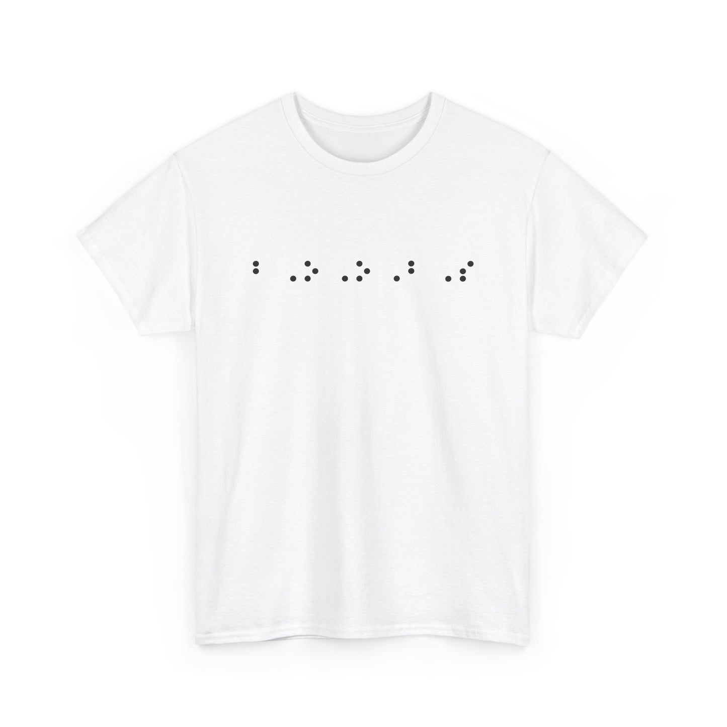 Braille-Inspired Graphic Tee - A Unique Conversation Starter: Big Boobs