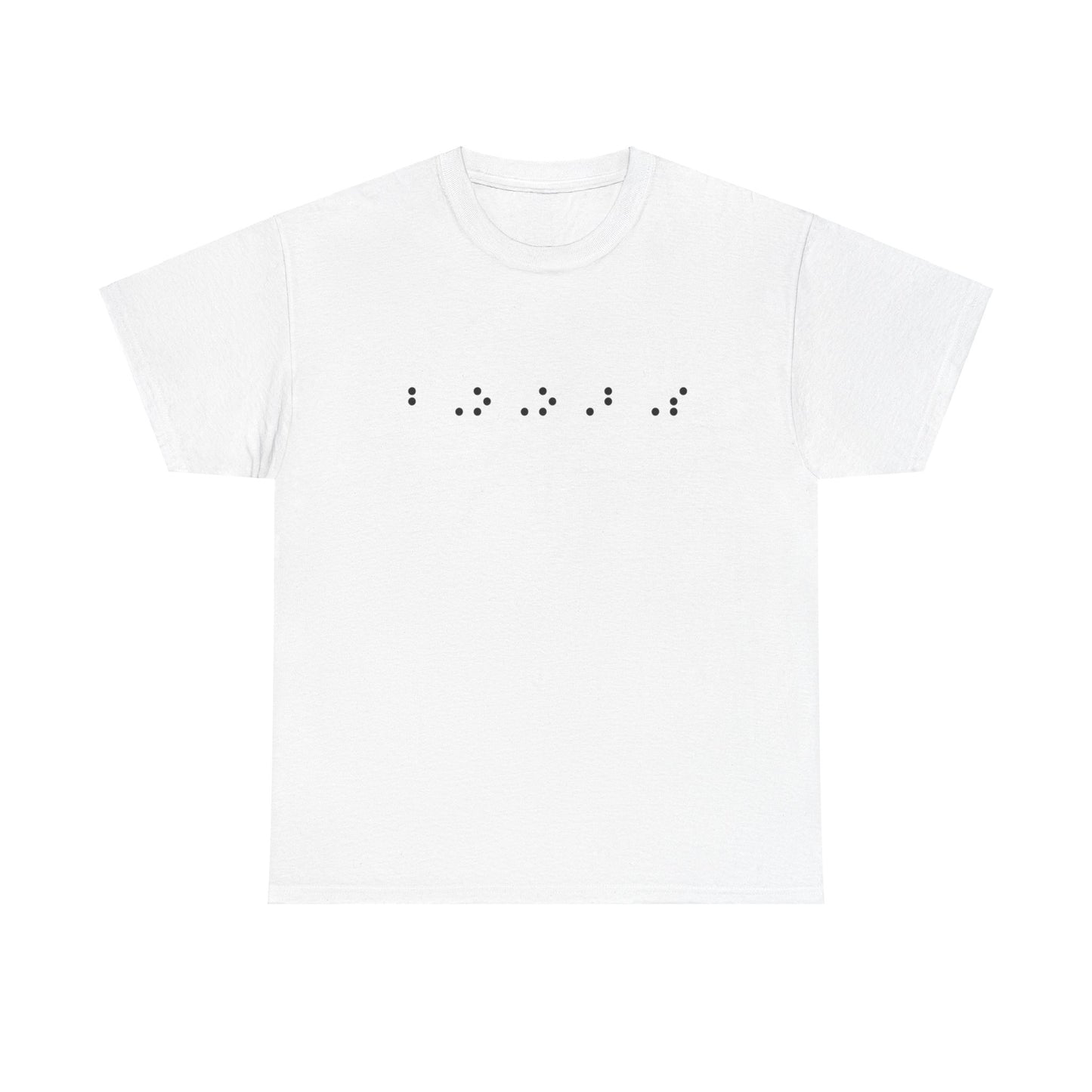 Braille-Inspired Graphic Tee - A Unique Conversation Starter: Big Boobs