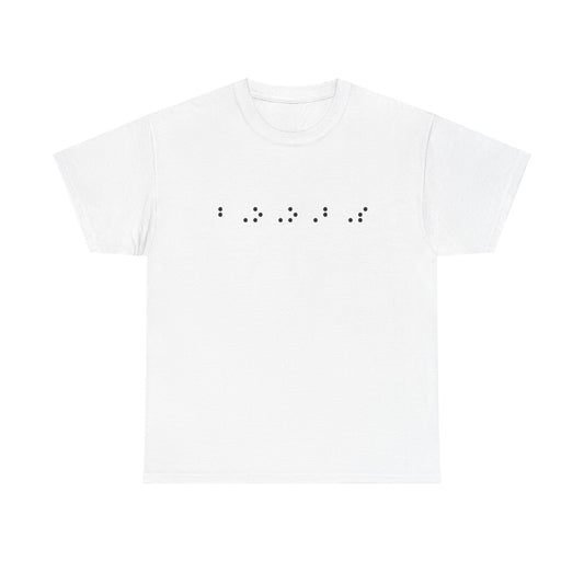 Braille-Inspired Graphic Tee - A Unique Conversation Starter: Big Boobs